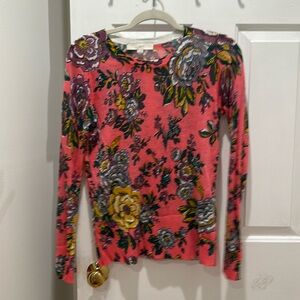Loft Floral Sweater size small